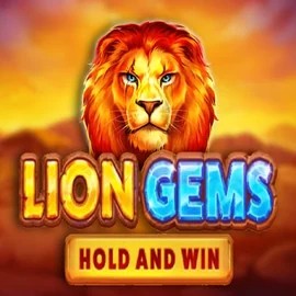 Lion Gems Hold and Win by Playson, showcased at slotmafias.com – game logo