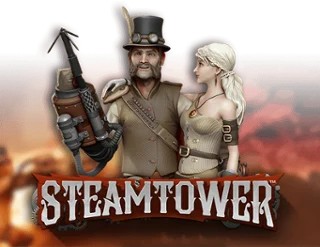 Steam Tower Slot online game logo by NetEnt on slotmafias.com